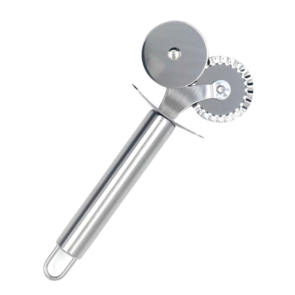 Stainless Steel Pizza Cutter Kitchen Restaurant Pastry Dough Cutting Tool Slicer