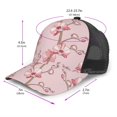 thumbnail image 2 of Lsque Orchids Flowers Printed Trucker Hat - Baseball Cap for Men Women - Breathable Mesh Side, Adjustable Fit - for Casual Wear, 2 of 7