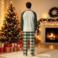 thumbnail image 5 of Matching Family Christmas Pajamas Set, Jesus Tree Pattern Raglan Tops Plaid Pants, Black Holiday Sleepwear Mens Loungewear Sets, 5 of 5