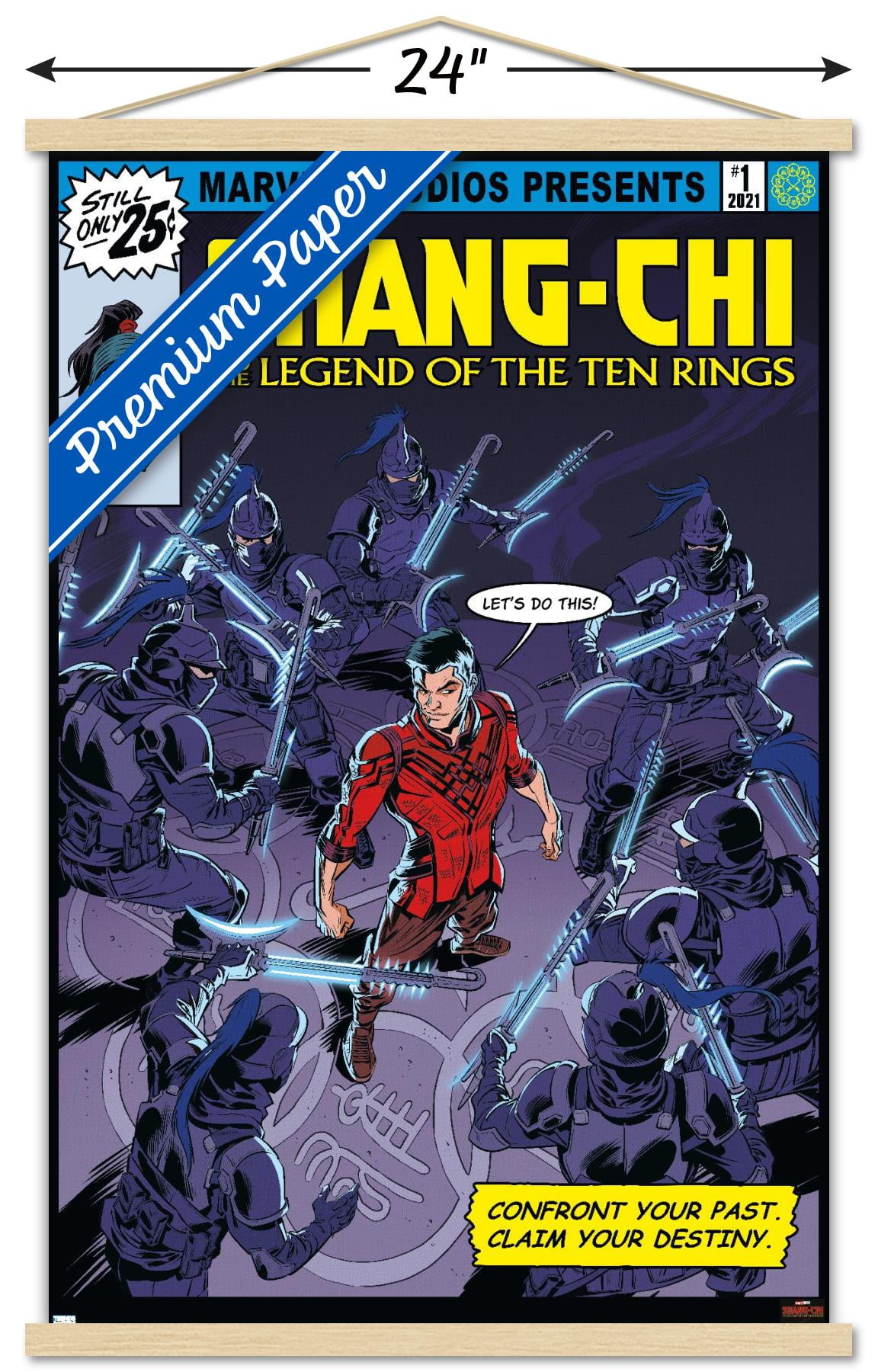 Marvel Shang-Chi and the Legend of the Ten Rings - Let's Do This Wall Poster with Magnetic Frame, 22.375" x 34"