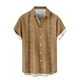 thumbnail image 5 of Blusa y camisa de manga corta con cuello vuelto Camisa casual para hombre Camisa de bolos vintage de manga corta Camisas de verano de playa cubana Camisa con botones Blusa para hombre Poliéster, 5 of 6