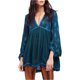 thumbnail image 1 of Blusa con mangas de campana de diamante Free People verde XS, 1 of 1