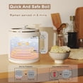 thumbnail image 3 of MOOSUM Mini Electric Hot Pot, Fast Cooker for Ramen/Soup, Stainless Steel with Over-heating Protection, Perfect for Student & Single, 1.5L, 3 of 7
