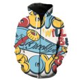 thumbnail image 1 of Sudadera con capucha y cremallera para hombre, diseño de monopatín de dibujos animados, talla grande, unisex, genial, gran oferta 2024, moda divertida, hip hop, para adolescentes., 1 of 6