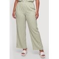 thumbnail image 3 of Women's Plus Size Striped Wide Leg Casual Pants, 3 of 4