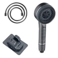 thumbnail image 1 of Metal Shower Head Filter, L Pressurized Spray Head, Multi-Function Filtered Pressurized Shower Head, 4 Spray Modes with Water Stop, Built-In Filter Cartridge & Brush, by Goohae, 1 of 8