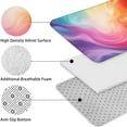 thumbnail image 5 of Rainbow Tie Dye Swirl Pattern Bathroom Rugs Sets 3 Piece,Toilet Cover Set,Absorbent Non Slip Bathroom Mats Sets with U-Shaped Contour Rug Toilet Rug Set, 5 of 5