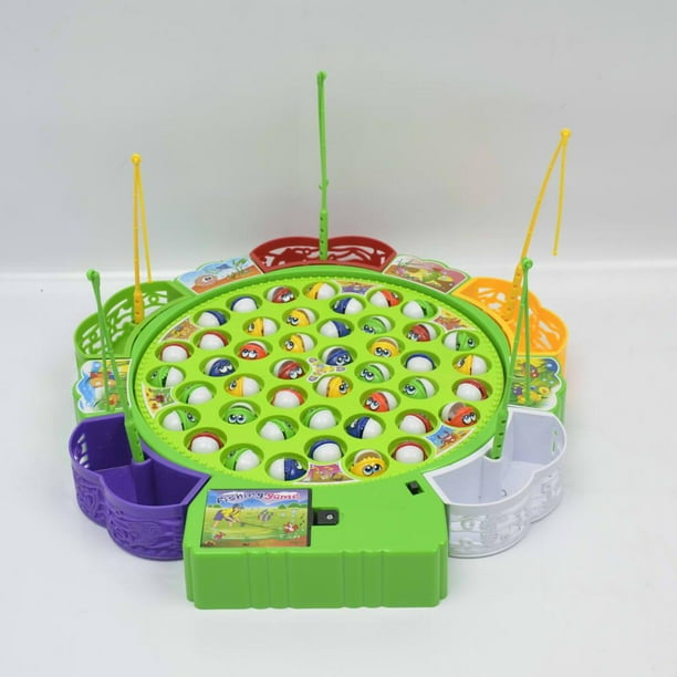 Fishing Game Electric Musical Fishing Toy with 45 Fishes, Gift for Kids