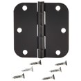thumbnail image 3 of Black rounded door hinges, 3 of 4