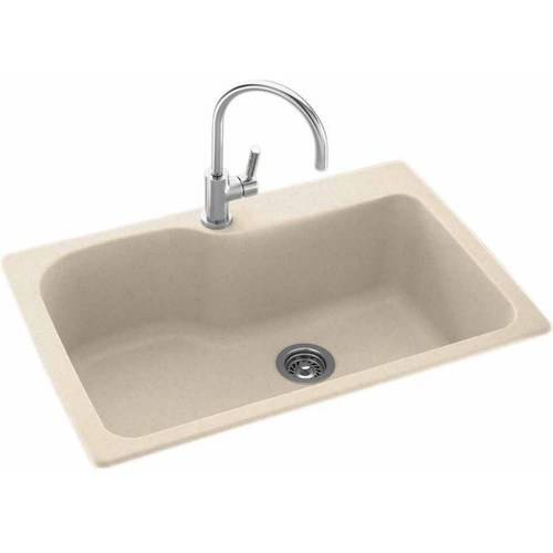 Swan KSSB3322010 33" x 22" Swanstone SingleBasin Dual Mount Kitchen