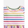 thumbnail image 4 of Wonder Nation Toddler Girls Printed Dress and Leggings Outfit Set, 2-Piece, Sizes 18M-5T, 4 of 4