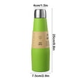 thumbnail image 3 of HengDidi 304 Stainless Steel Vacuum Insulated Water Bottle, Large Capacity Portable Mug with Leak-Proof Lid for Hot and Cold Beverages - Durable Travel Tumbler Outdoor Sports Cup, 3 of 6