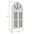 thumbnail image 6 of Arched Window Wall Mirror Cottage Chic White 42" x 25" by Aspire, 6 of 7