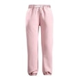thumbnail image 2 of Pantalones De Chándal Para Mujer Con Forro Polar, Pantalones Deportivos, Pantalones Harén Informales, Color Rosa XL Sunnimix Pantalones de mujer con forro polar, 2 of 8