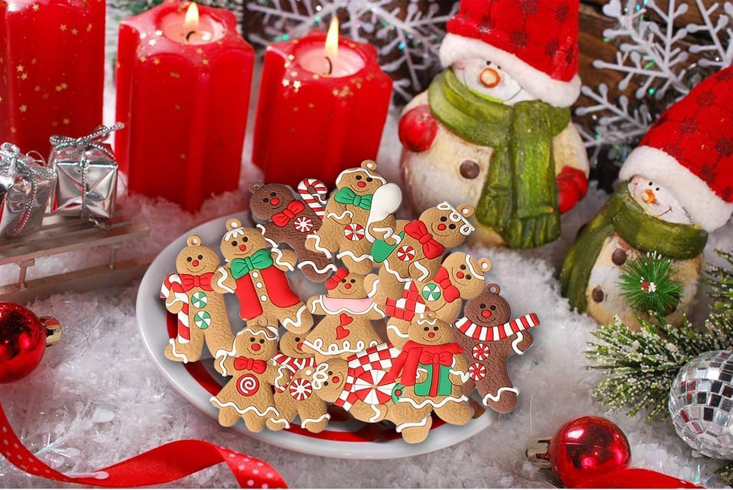Ayieyill 14-Piece Gingerbread Christmas Ornaments photo 8