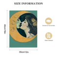 thumbnail image 2 of COMIO Vintage Dear Old Dixie Moon Poster - Woman Kissing Moon Print - Crescent Moon Art - Celestial Art - Gift for Him &amp; Her - Lunar Decor for Bedroom or Living Room Wall Art, 2 of 5
