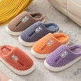 thumbnail image 5 of Slippers for Women,Four Seasons Cute Slippers Home Non Fpir Season Cloth Cotton Colorful Slippers,Womens Slippers,Purple,7.5, 5 of 5