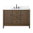 thumbnail image 4 of Vanity Art 48" Bathroom Vanity with Sink and Engineered Marble Top, Freestanding Storage Cabinet with 2 Drawers, 2 Shelves and 1 Flip Down Tray, 4 of 8