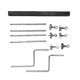 thumbnail image 2 of Piezas de soporte de cencerro para tambor, herrajes metálicos duraderos, accesorio para tambor de percusión Kits de soporte, 2 of 9
