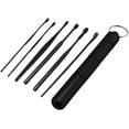 thumbnail image 3 of 6pc Ear Pick Set Personal Cleaning Tool Ear Wax Remover Cleaner Curette Kit - Black, 3 of 6