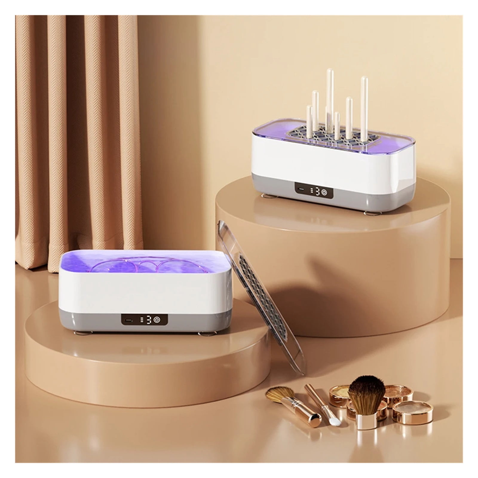Ultrasonic Glasses Cleaning Ultrasound Jewelry Cleaner Machine High Frequency Ultrasonic Cleaning Bath For Jewelry Makeup Brush