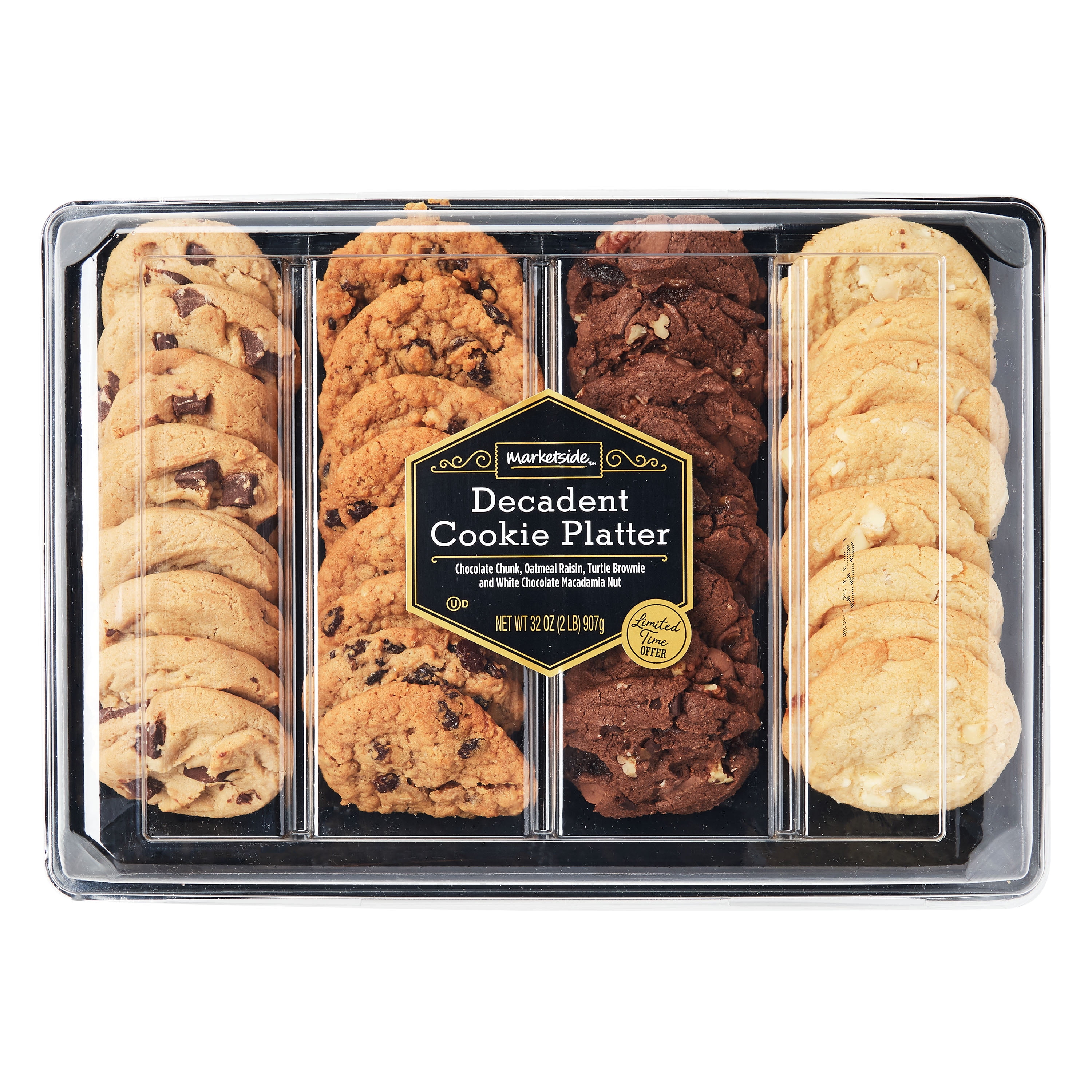 Marketside Decadent Cookie Platter, 32 oz, 32 Count