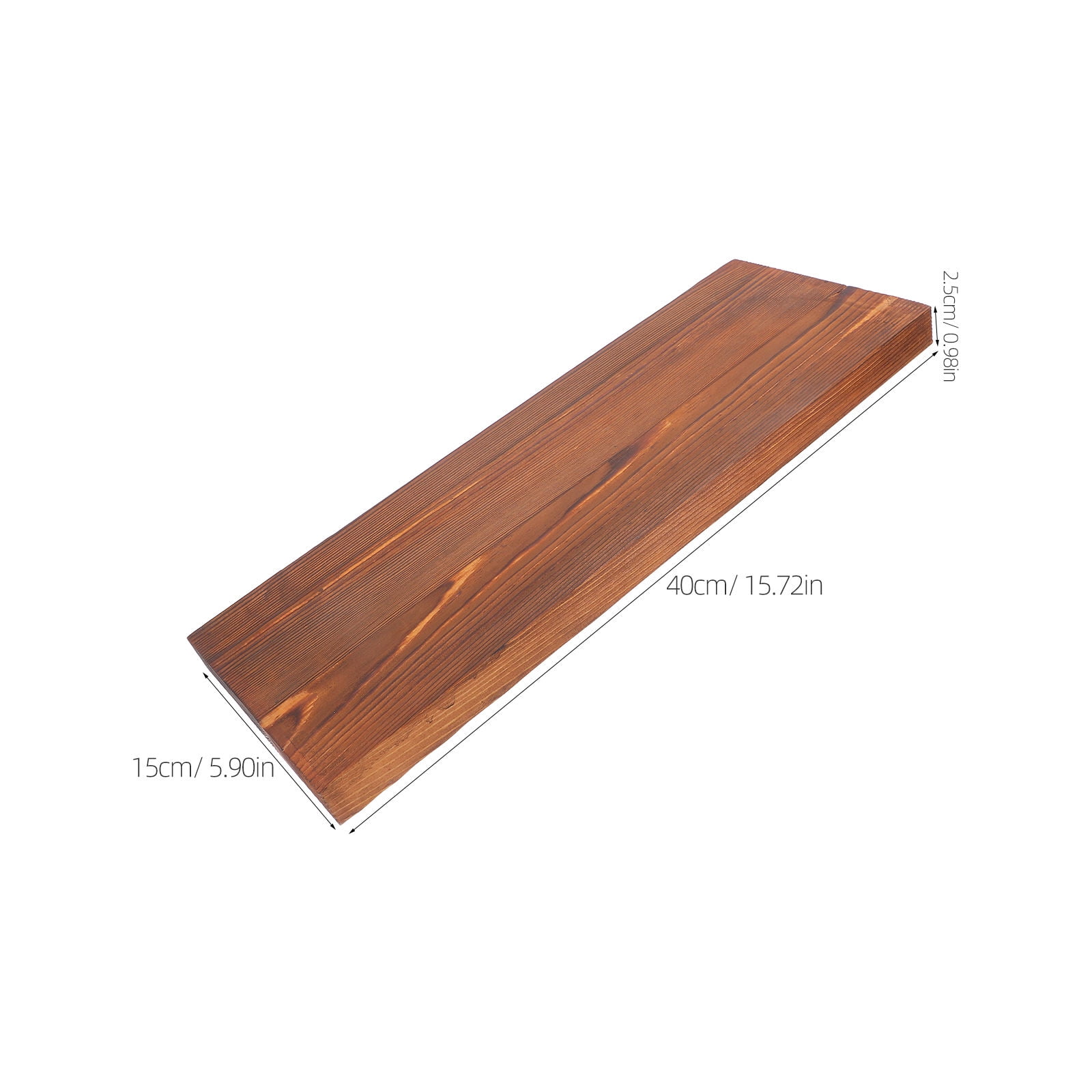 SKISUNO Floating Storage Shelves Modern Wood Organizer for Home Use in Brown 1Pcs