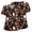 Ginger, variant on Plus Size Short Sleeve Nurse Scrub Tops Women V Neck Halloween Pattern Pumpkins Skull Prints Stretchy Pocket Scrub Tunics with Pockets Yellow 4XL