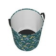 thumbnail image 4 of Xecao Floral Print Laundry Hamper Basket,designed for Blanket Storage and Nursery Clothes in the Bedroom, 4 of 8