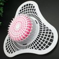 thumbnail image 2 of DYNWAVECA 10Pcs Triangular Deodorant Block Urinal Deodorant Screen White W/ Fragrance, 2 of 5