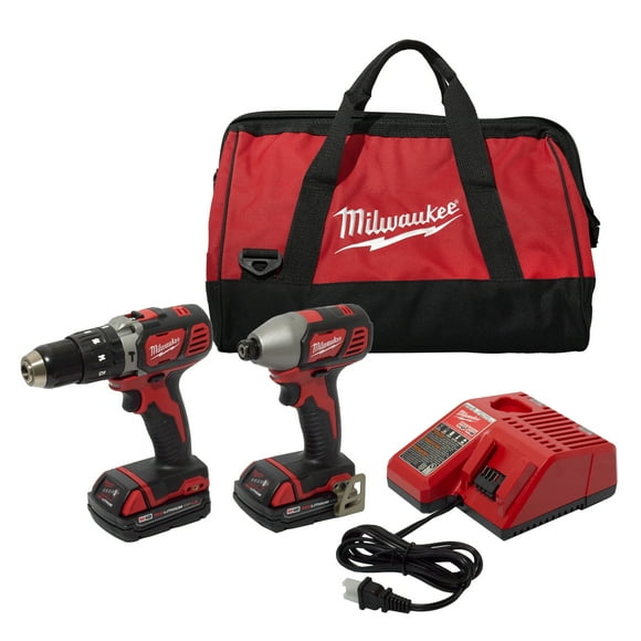Milwaukee 2697-22CT 18V Cordless Hammer Drill and Impact Driver Combo Kit