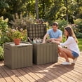 thumbnail image 5 of Homall 2PCS 31 Gallon Outdoor Deck Box In Resin with Seat, 5 of 7