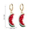 thumbnail image 2 of QIQUWOHUL Fruit Earrings Lemon Strawberry Cute Fruit Wind Alloy Oil Dropping Earrings Jewelry, 2 of 4