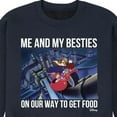 thumbnail image 3 of Disney - Darkwing Duck - Me & My Bestie Getting Food - Men's Crew Neck Fleece Pullover, 3 of 5