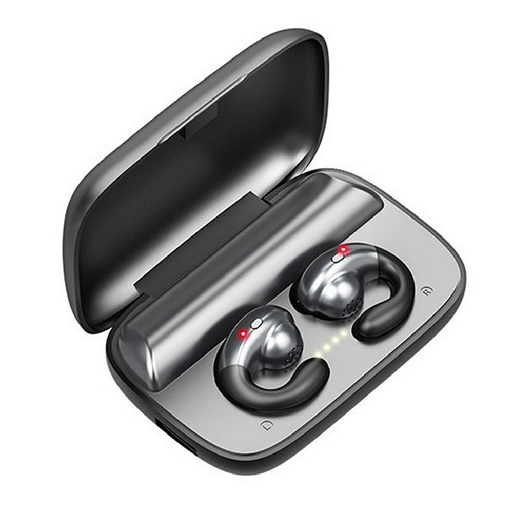 Asdomo Bluetooth 5.0 Bone Conduction Headphones LED Power Display Touch