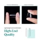 thumbnail image 3 of Nail Tips Beetles, cuadrados medianos, 500 unidades, cubierta completa transparente, 3 of 8