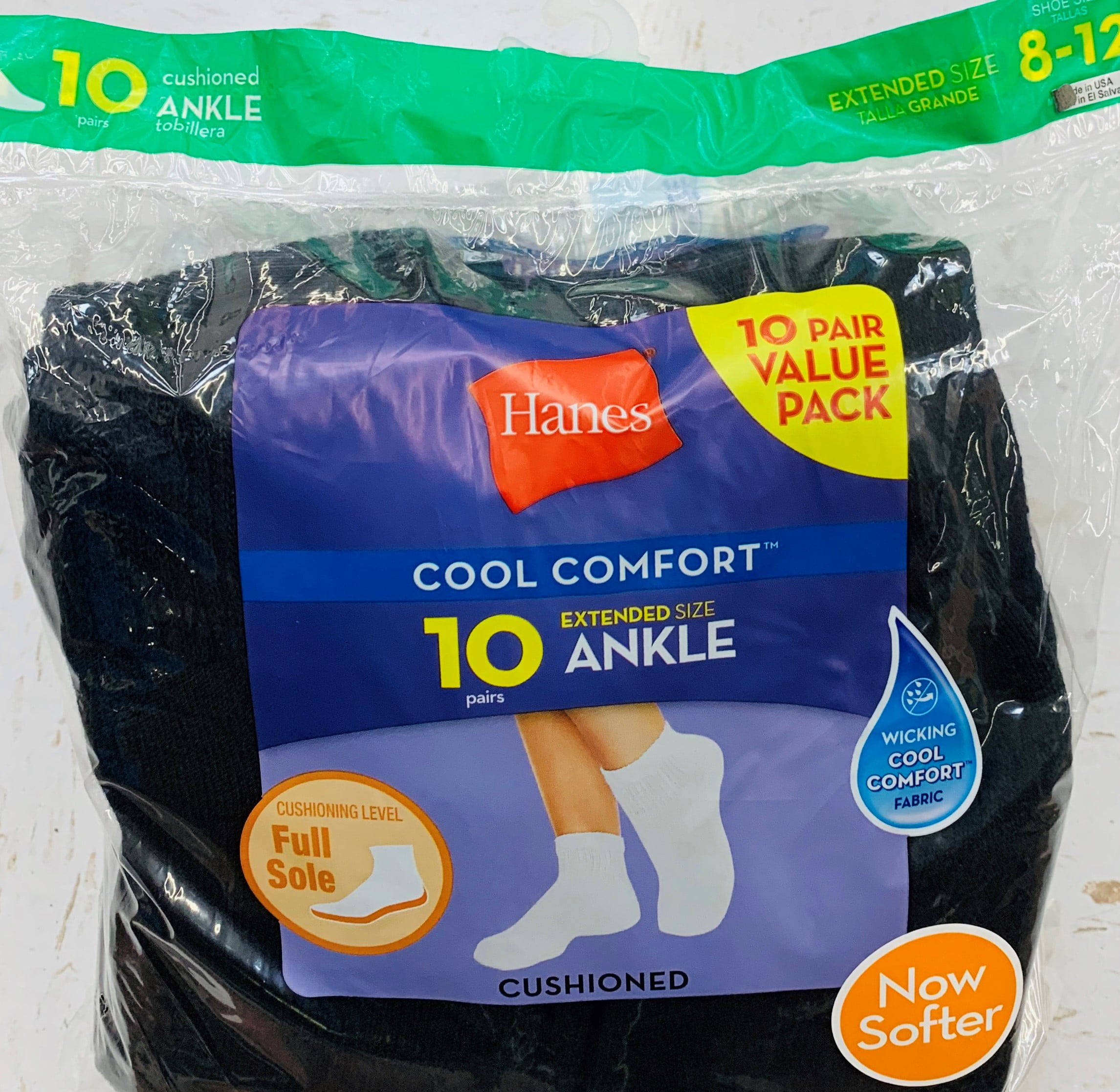 Hanes Hanes Women's Cool Comfort Ankle Socks, 10Pair Value Pack