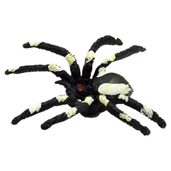OAVQHLG3B 12 Pack Halloween Spider Decorations, Hairy Spider Large Realistic Creepy Yard Decor for Indoor and Outdoor Spooky Halloween Spider Set