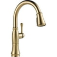 thumbnail image 1 of Delta Faucet Cassidy Gold Kitchen Faucet, Kitchen Faucets with Pull Down Sprayer, Kitchen Sink Faucet, Gold Faucet for Kitchen Sink with Magnetic Docking, Lumicoat Champagne Bronze 9197-CZ-PR-DST, 1 of 8