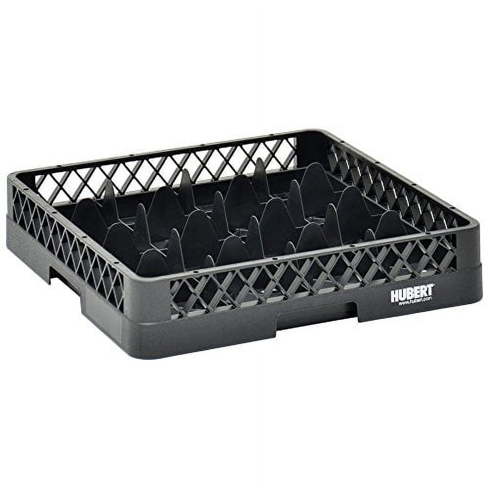 Vollrath Traex Black Plastic 16 Compartment Dishwashing Base Rack - 19 3/4"L x 19 3/4"W x 4"H