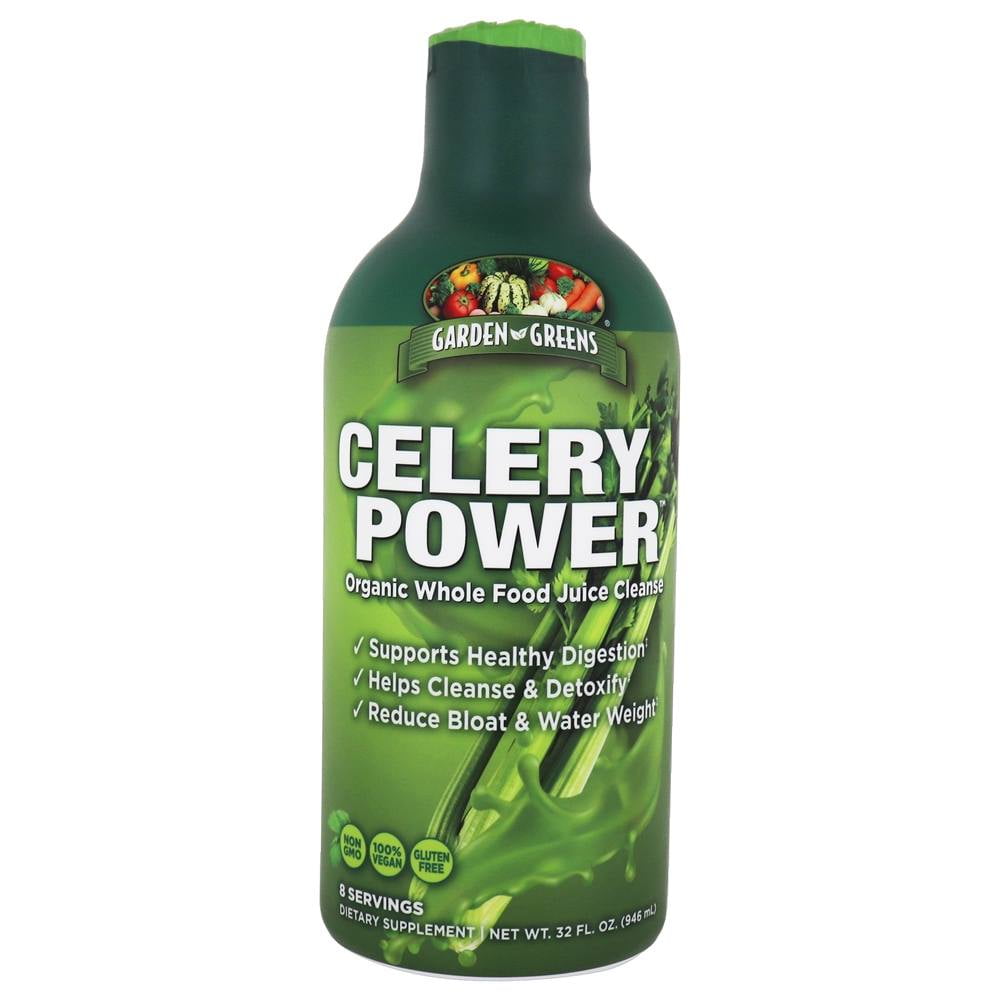 Garden Greens Celery Power Organic Whole Food Juice Cleanse 32 fl
