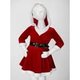 thumbnail image 3 of inhzoy Kids Girls Christmas Long Sleeve Hoodie Dress Princess Santa Claus Fancy Dress-Up Red 10, 3 of 10