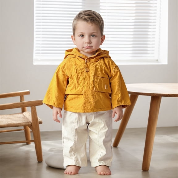 Infant Boys Clothes Girls Windbreaker Jacket Zip Up Hoodie Kids Lightweight Jacket Fall Jacket Toddler Girl Clothing 6-12 Months