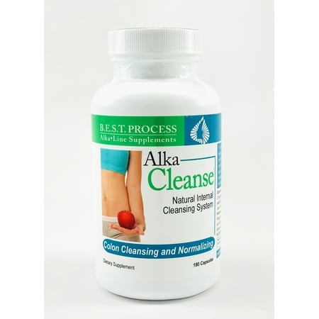 Alka-Cleanse Natural Detox Colon Cleanse with Psyllium Husk, Probiotics, Digestive Enzymes, Herb & Plant Extracts by Morter HealthSystem B.E.S.T. Process (The Best Colon Cleanse And Detox)