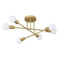 thumbnail image 1 of 6 Ceiling Chandelier Lighting Room Bedroom Cafe Bar Decor, Golden, 1 of 8