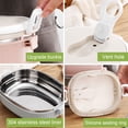 thumbnail image 3 of Zjchao Fiambrera, Contenedor de Alimentos Térmico Con Aislamiente de Acero Portátil 2 Horas Caja de Almuerzo para Preservaciónía del Calor Cajas bentos contenidos de, 3 of 7