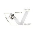 thumbnail image 2 of Unique Bargains 20pcs Single Button Kayak Paddle Snap Spring Clip 55mmx8.8mm V Shaped Hollow Lift Telescopic Locking Pole Clips, 2 of 5