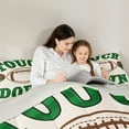 thumbnail image 5 of Manfei Touchdown Ball Gaming 7pcs Bedding Comforter Set,Rugby Sport Theme Queen Bedding Sets,American Ball Sport Queen Sheet Sets For Kids,Breathable Home Decor Reversible, 5 of 9
