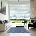thumbnail image 6 of Ahgly Company Indoor Square Mid-Century Modern Azure Blue Oriental Area Rugs, 4' Square, 6 of 6
