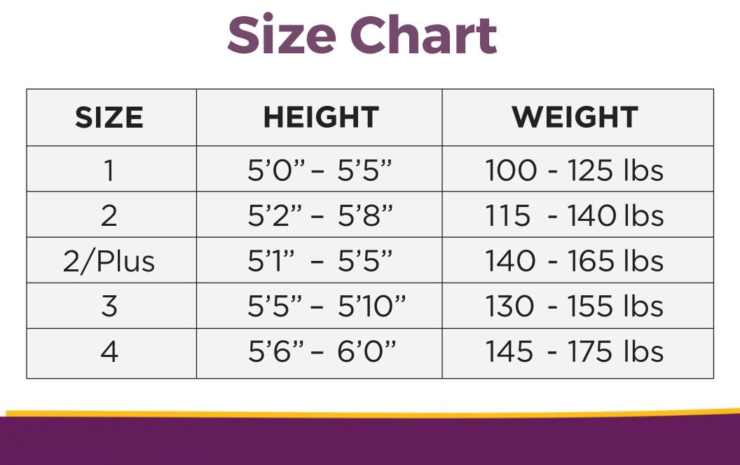 Berkshire Size Chart